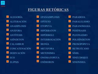 Cuáles son las 21 figuras retóricas