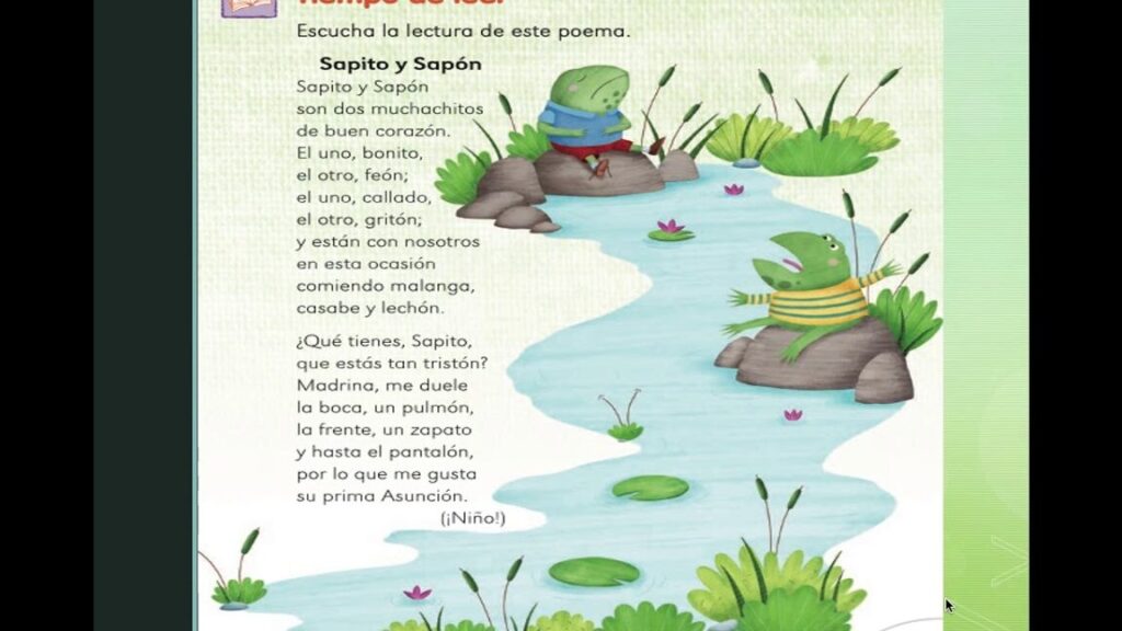 Poemas De Sapos Y Sapitos Para Niños