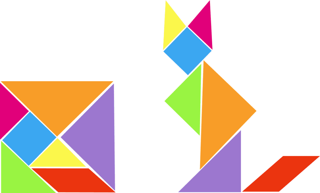 Cuántas piezas son de un Tangram: poesía inspirada en formas geométricas 29 tangram