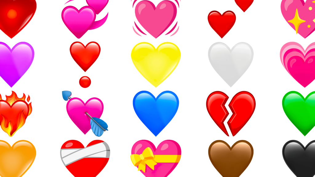 Los emojis de amor más populares para copiar y pegar en tus mensajes