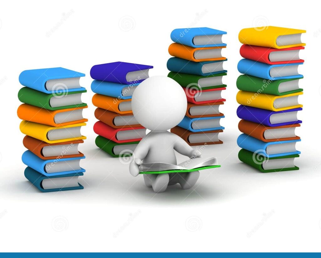 una imagen colorida de un nino rodeado de libros y leyendo en un ambiente magico