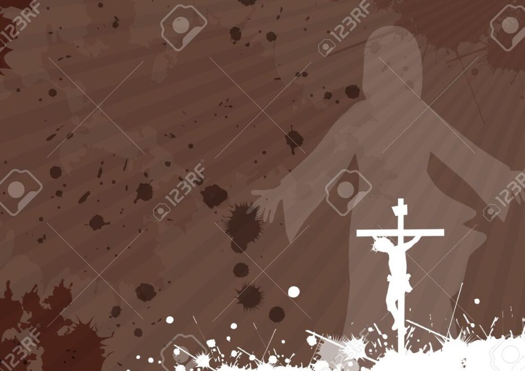 una imagen que muestre elementos relacionados con la crucifixion y resurreccion de jesus
